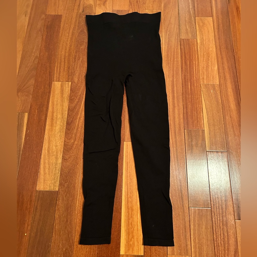 Blanqi Highwaist Postpartum + Nursing Support Black Leggings